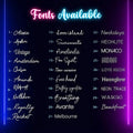 Custom Neon Sign with English Letter Name for Bedroom, Classroom, Proposal, Logo Decoration, DIY MOQ 1 piece