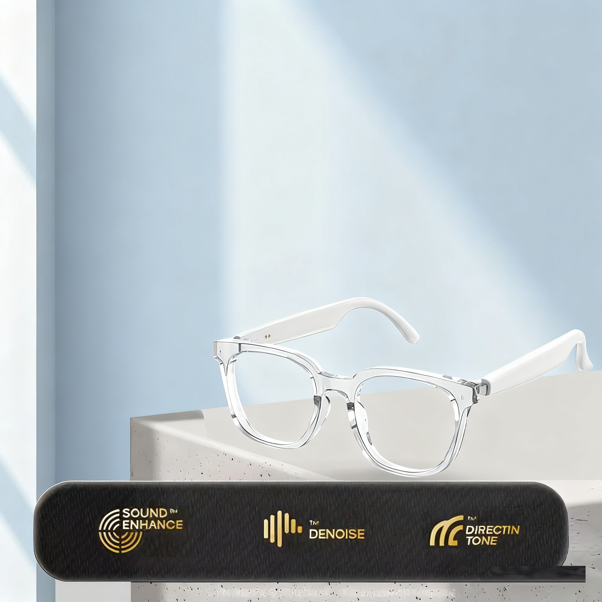 HY-C8 AI Intelligent Translation Wireless Bluetooth Glasses Earphones 75 Language Conference Simultaneous Interpretation
